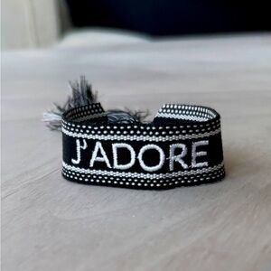 Black and White J'ADORE Bracelet